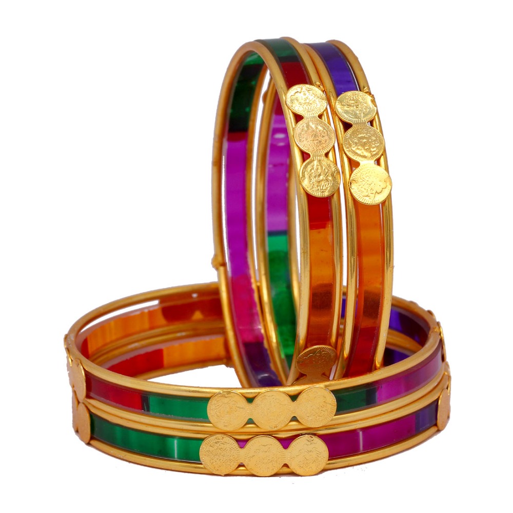 Wholeslae Gold Plated Matel Alloy Wedding Collection Glass Stone Bangles