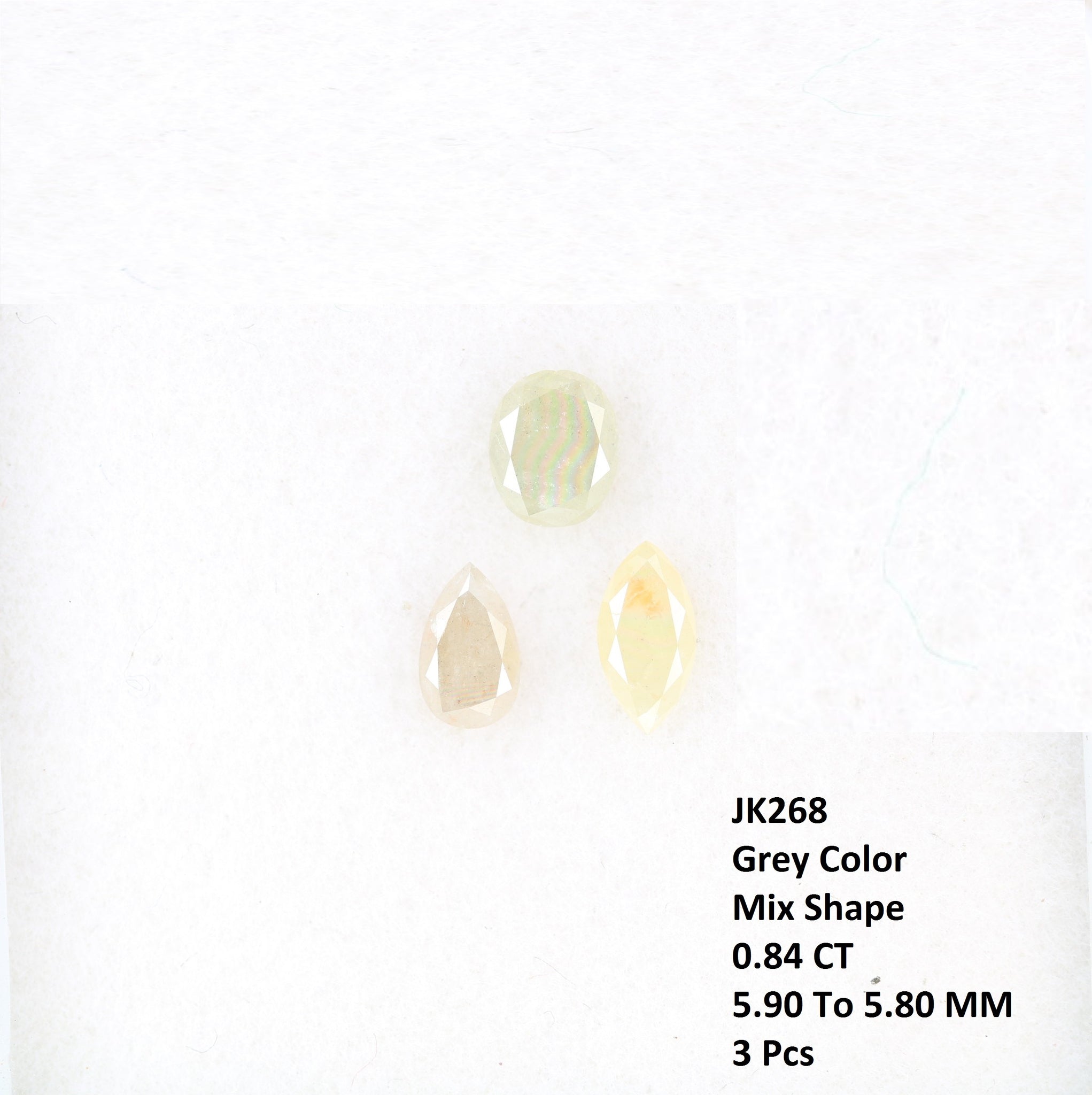 Fancy Mix Shape Grey Diamond For Designer Jewelry Wholesaler