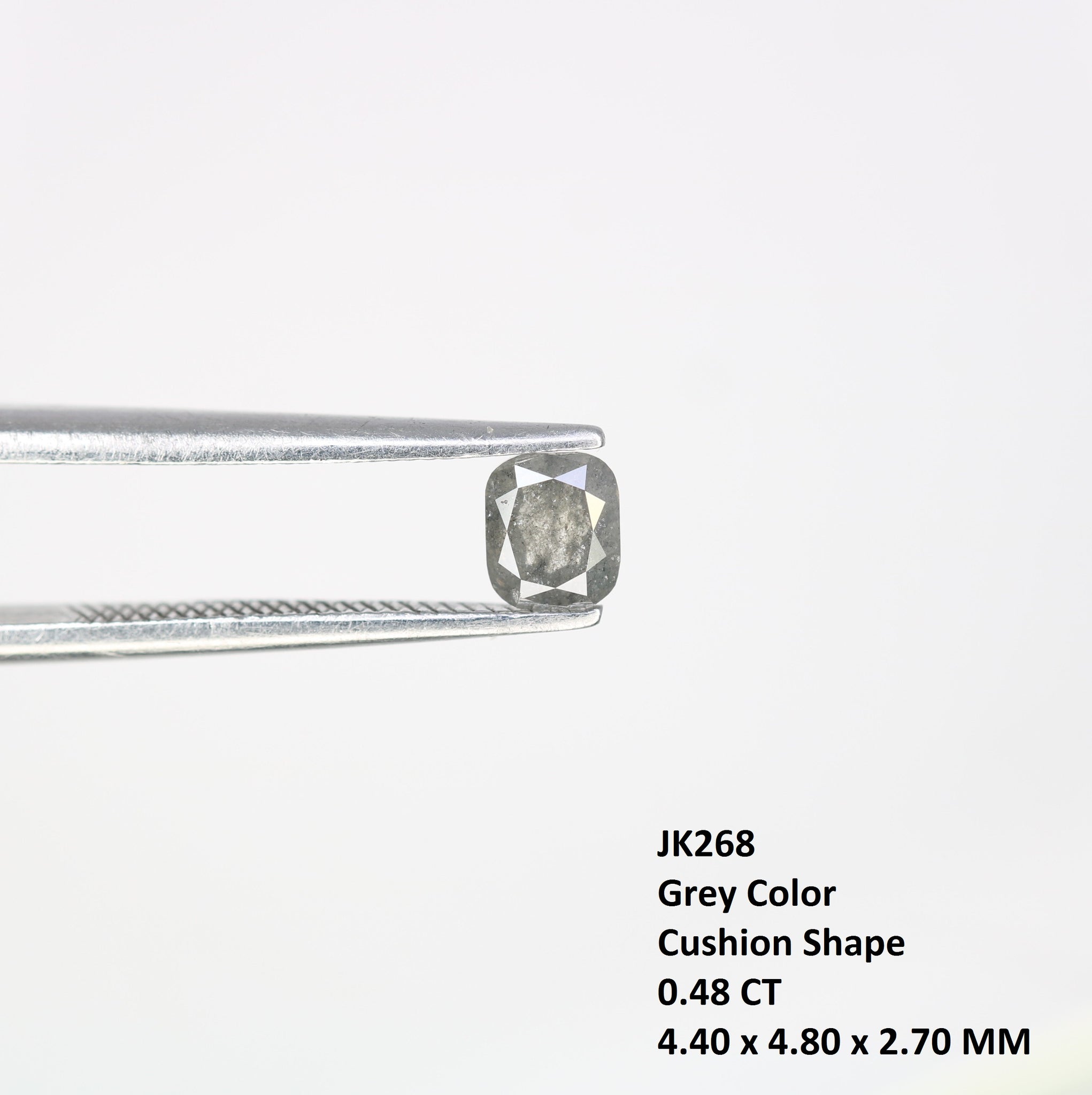 Cushion Shaped Fancy Grey Diamond For Designer Jewelry Wholesaler