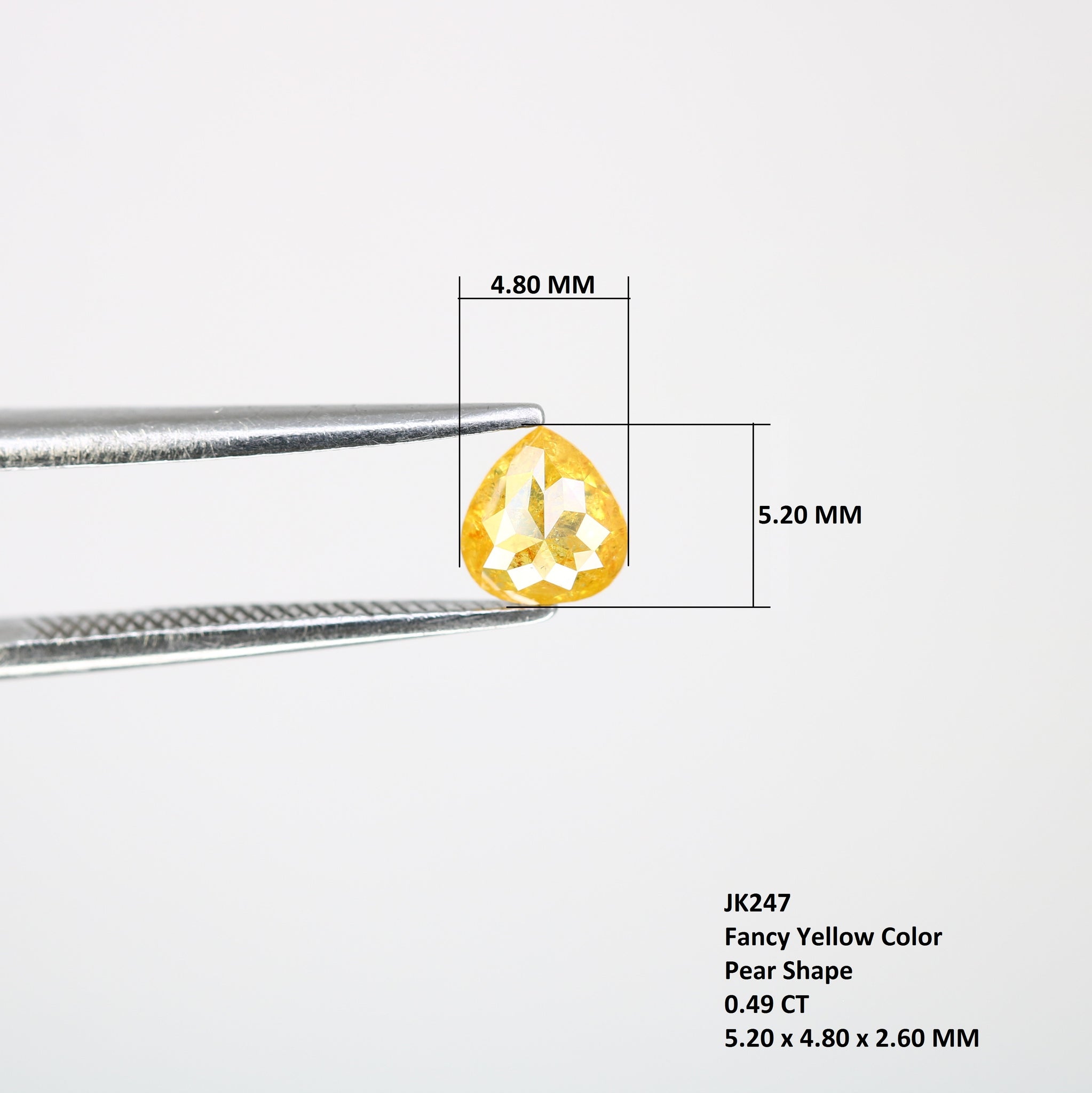 Wholesale Fancy Yellow Pear Shape Diamond For Engagement Ring