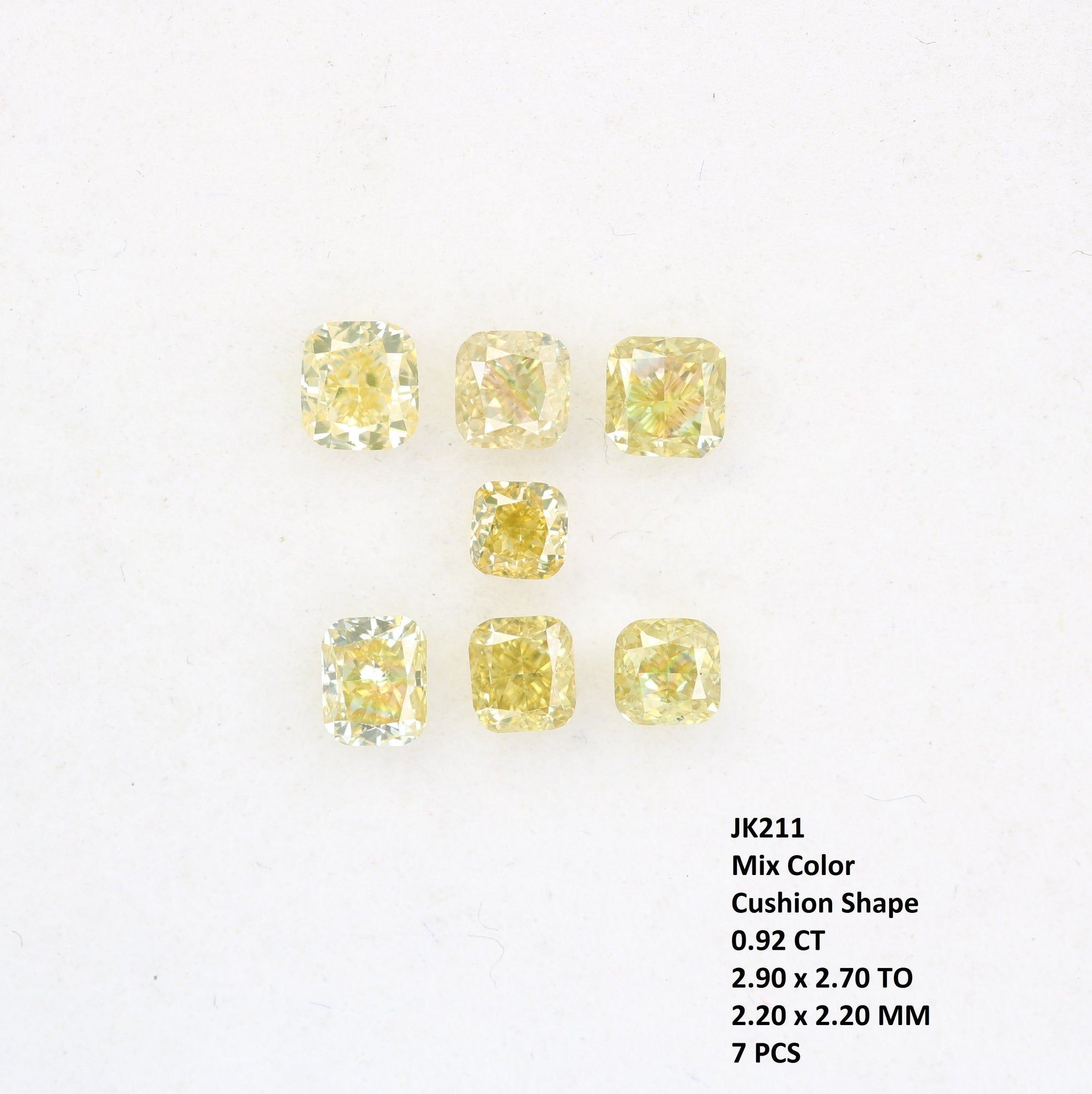 Cushion Shape Mix Color Natural Diamond For Wedding Ring Exporter