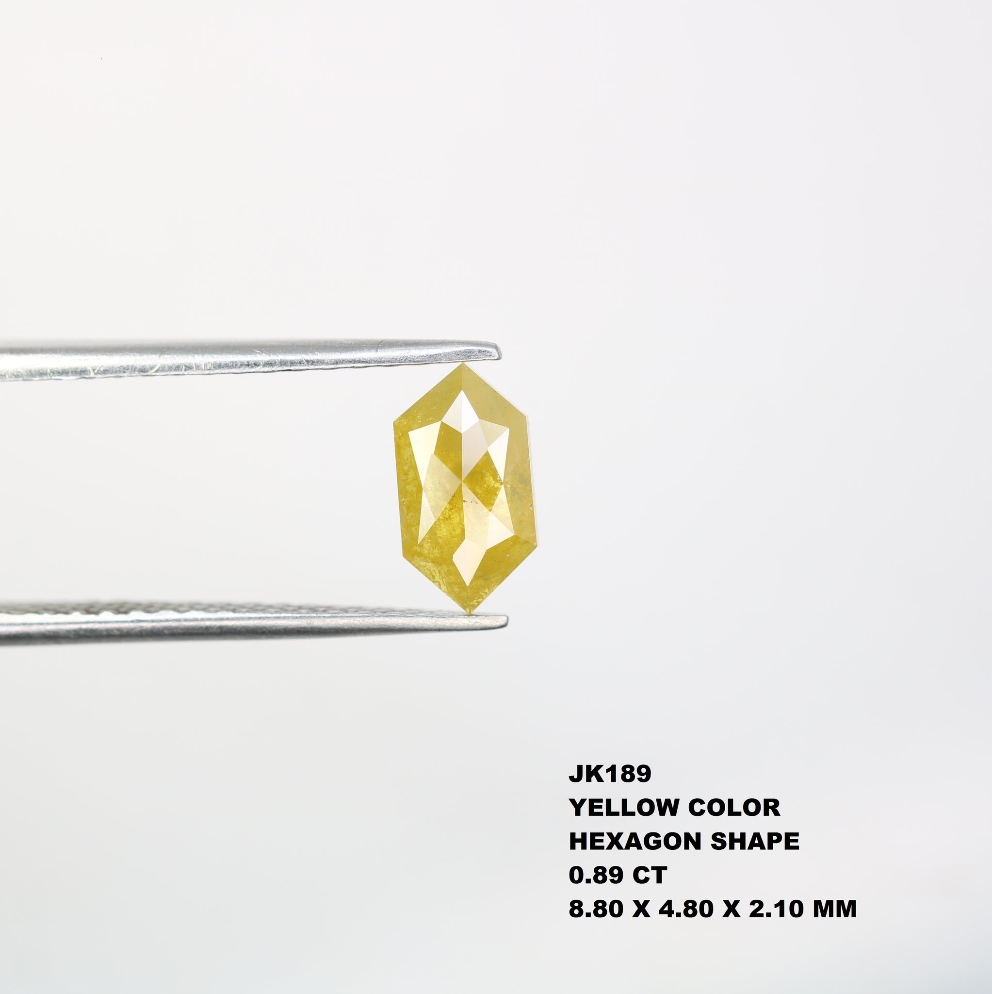 Natural Elongated Hexagon Shape Yellow Diamond For Promise Ring Exporte