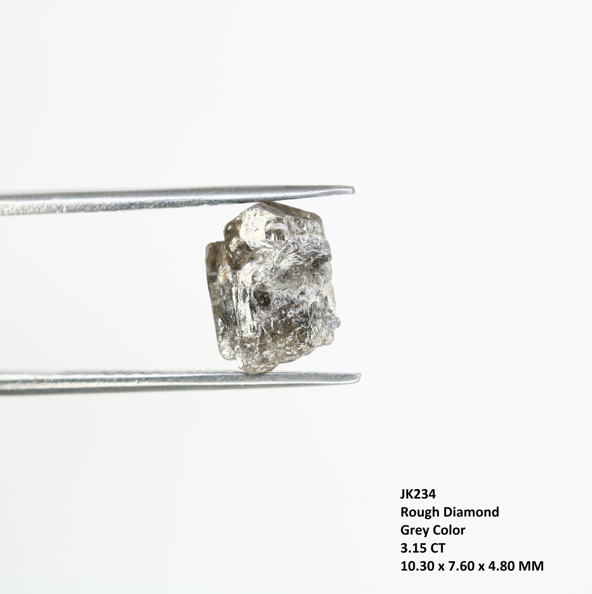 Rough Diamond Natural Grey Loose Unique Raw Diamond For Wedding Ring Wholesaler