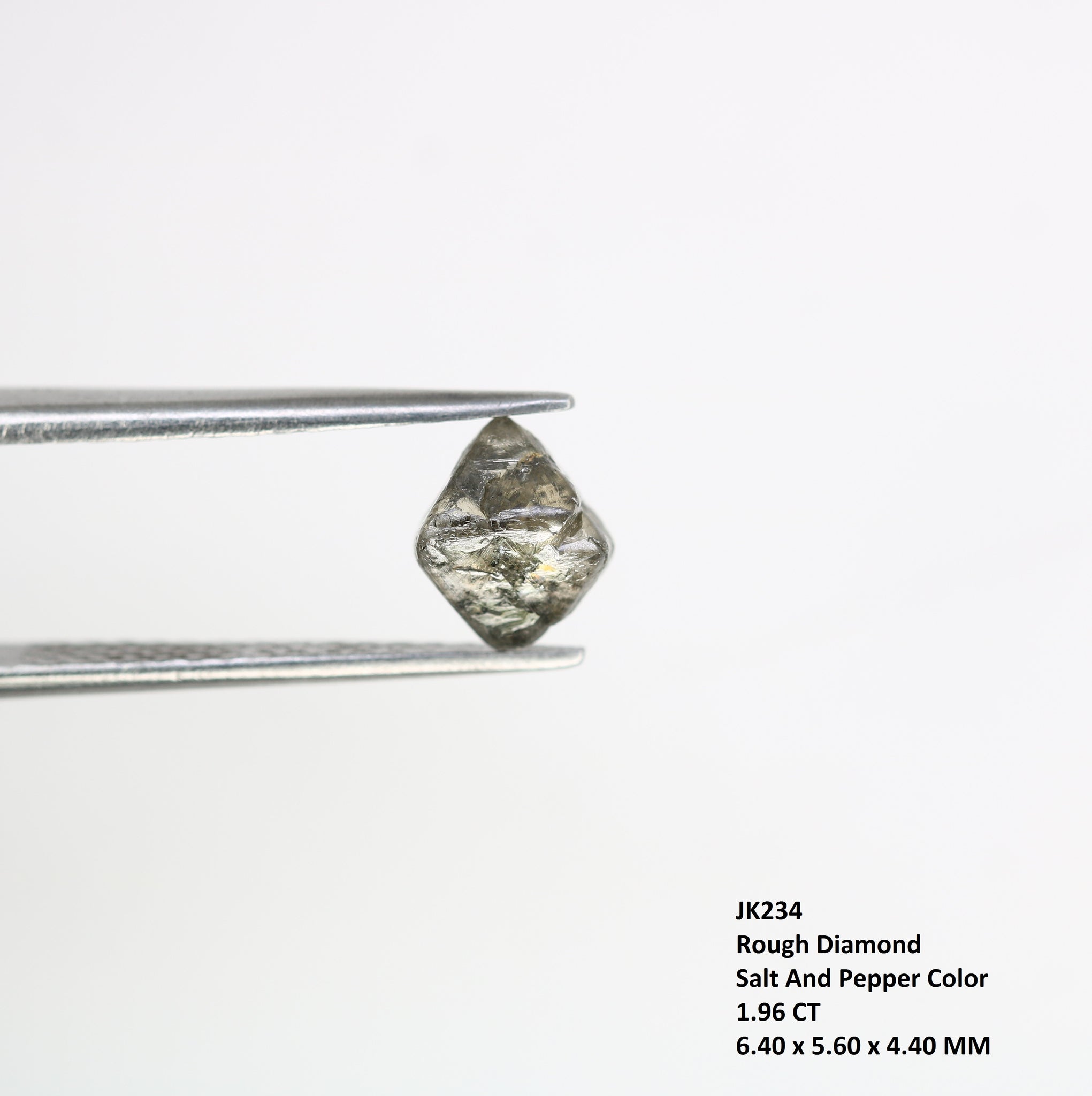 Salt And Pepper Diamond Uncut Loose Raw Galaxy Rough Diamond Exporter