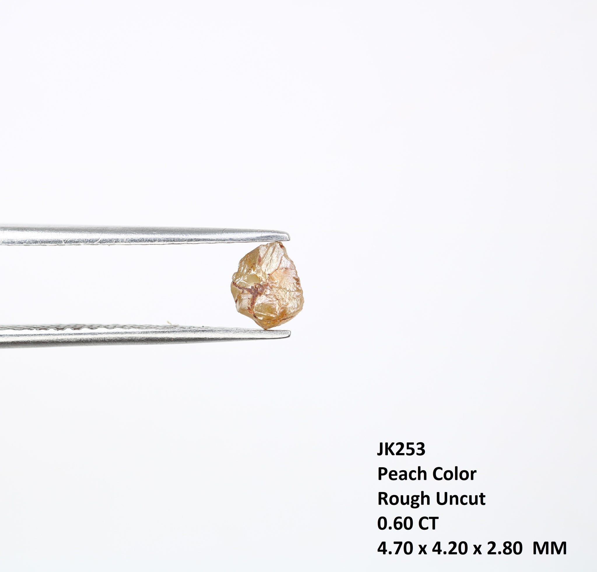 Natural Rough Loose Peach Raw Diamond For Promise Ring Wholesaler
