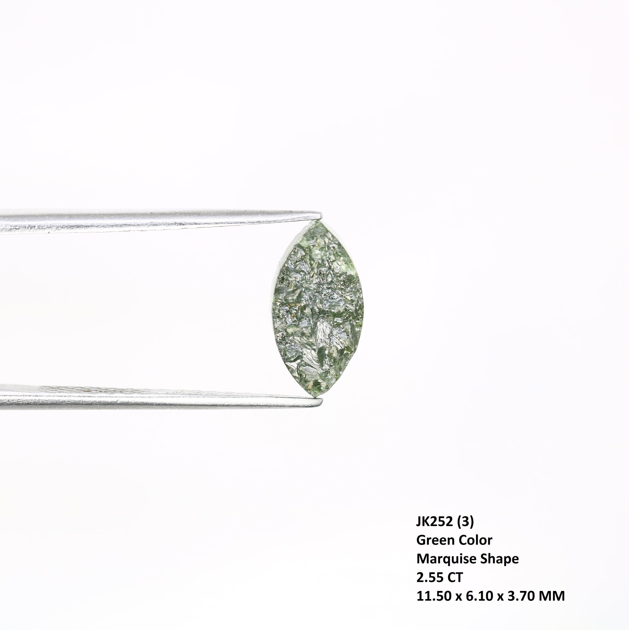 Natural Loose Marquise Shape Green Color Rough Diamond Supplier