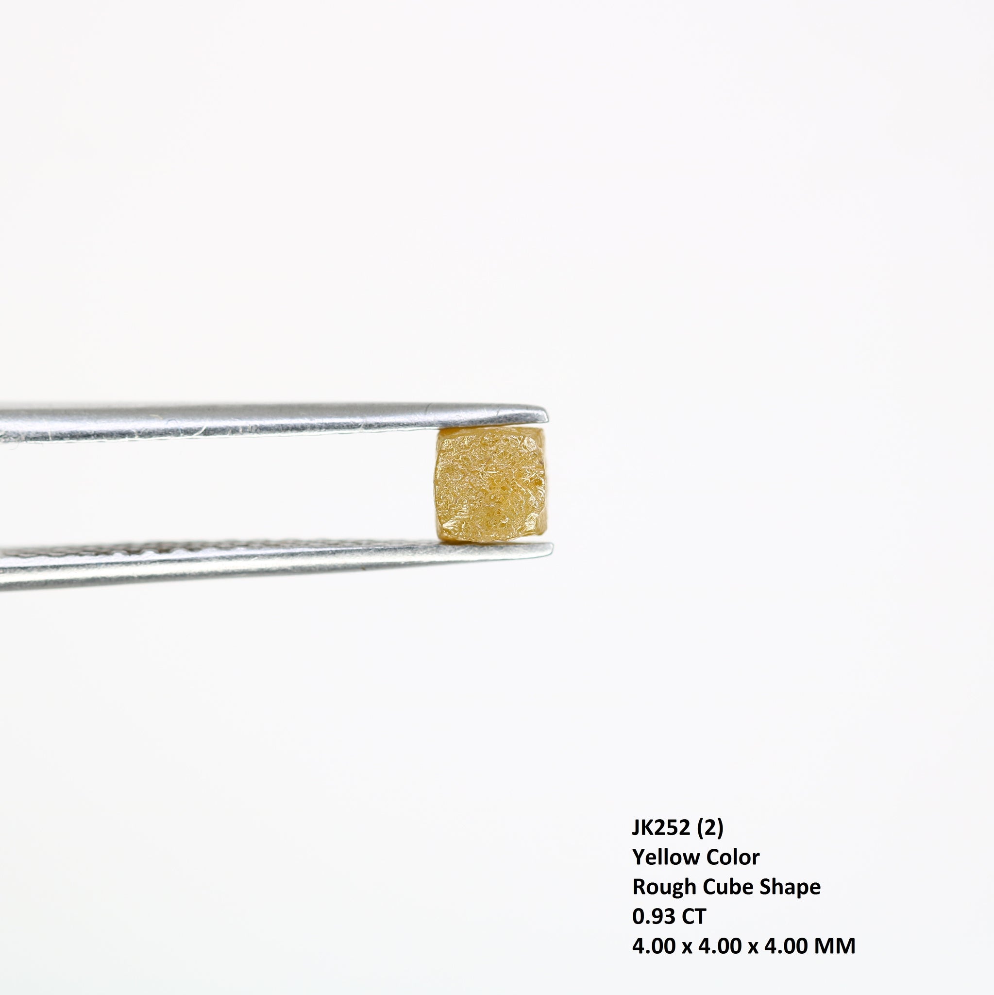 Yellow Loose Congo Cube Shape Raw Rough Diamond Exporter
