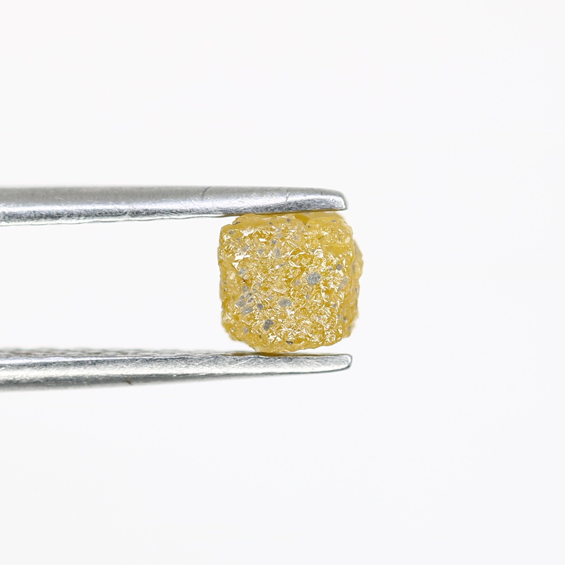Fancy Yellow Color Natural Loose Unique Congo Cube Shape Rough Diamond Exporter