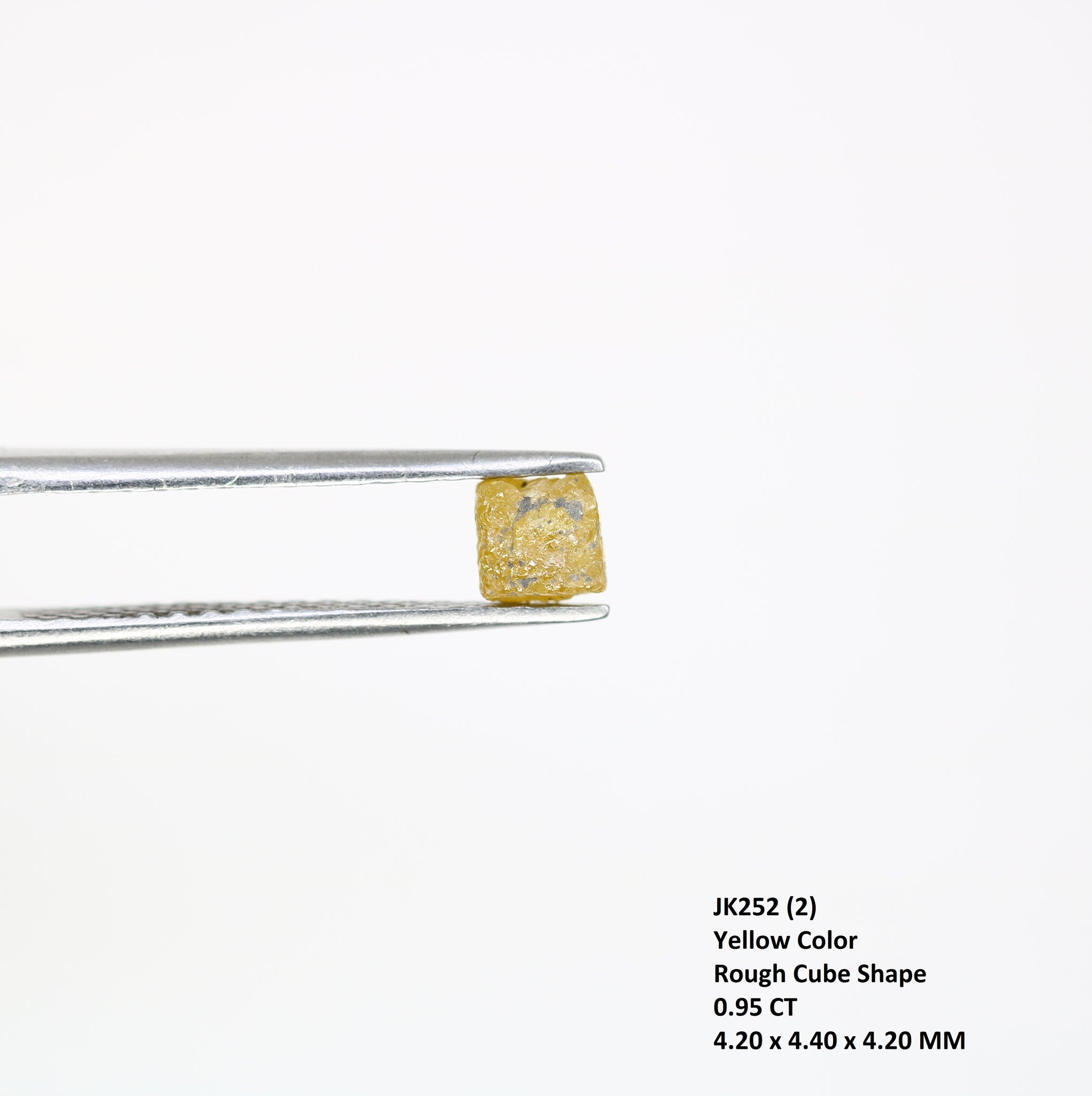 Fancy Yellow Color Natural Loose Unique Congo Cube Shape Rough Diamond Exporter