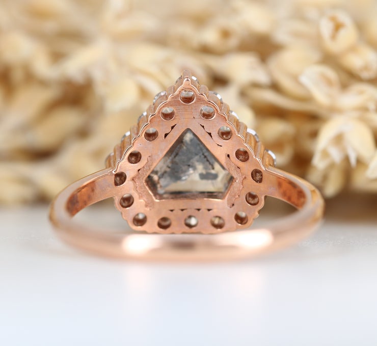 Loose Salt and Pepper Diamond  Engagement Ring Wholesaler