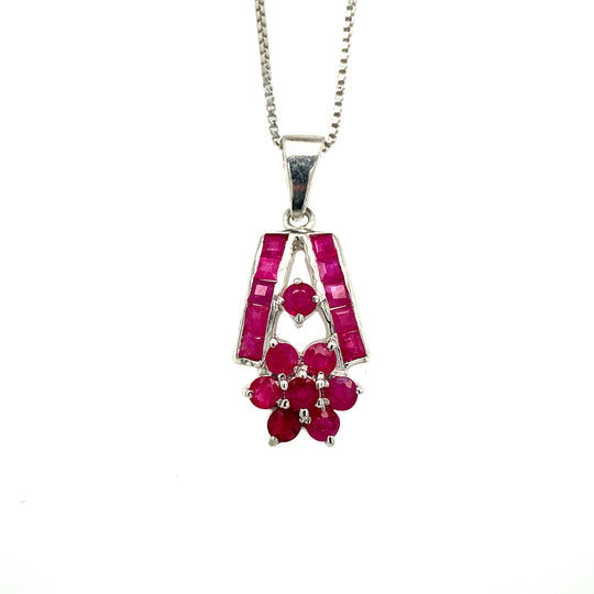 Ruby Pendant in  925 Sterling Silver Exporter