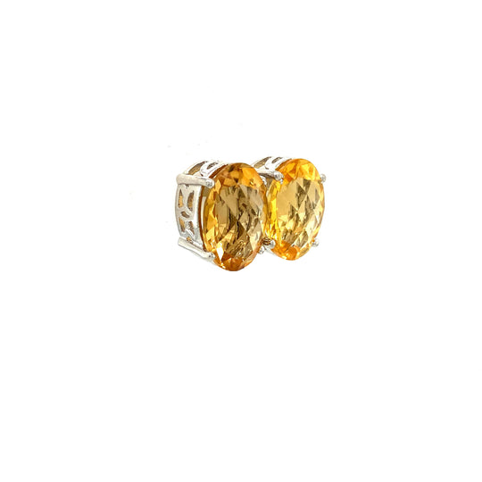 Citrine Earring in 925 Sterling Silver Exporter