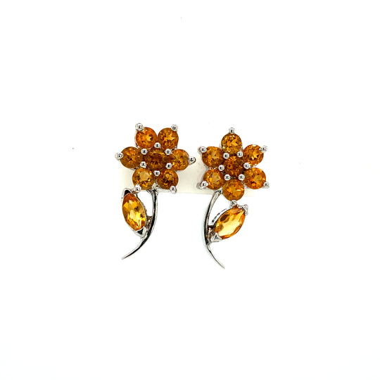 Citrine Earring in 925 Sterling Silver Manufacturer