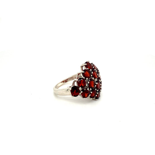 Garnet Ring in 925 Sterling Silver Exporter