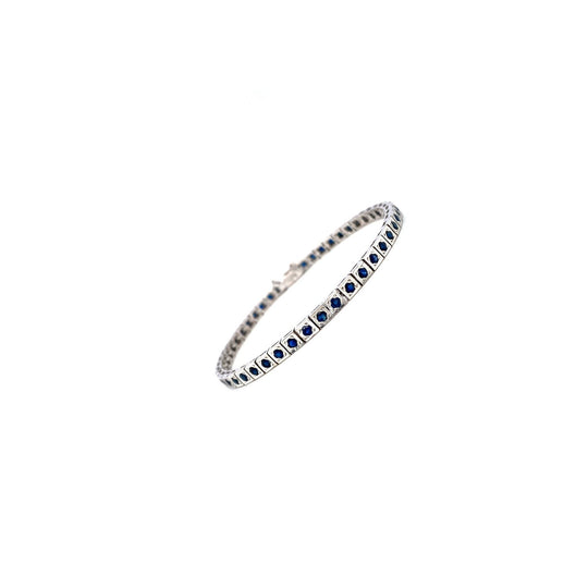 Sapphire Bracelet in 925 Sterling Silver Exporter