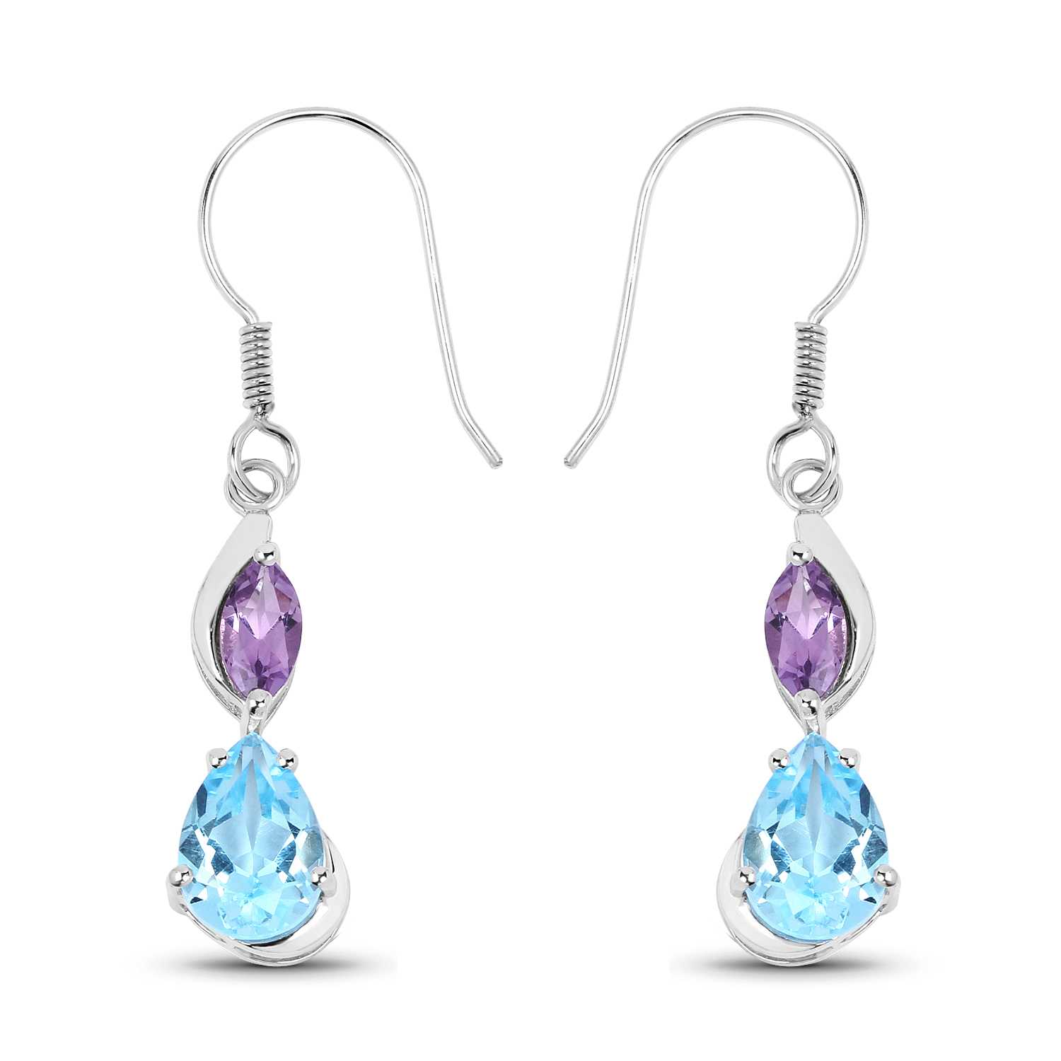 SILVER EARRING WITH GEMSTONE EXPORTER