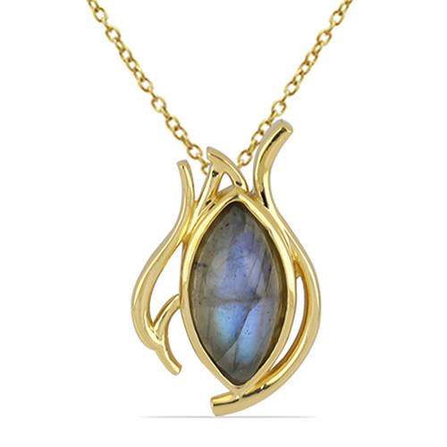 SILVER PENDANT WITH LABRADORITE GEMSTONE WHOLESALER