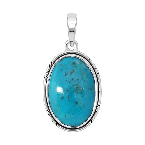 SILVER PENDANT WITH TURQUOISE GEMSTONE SUPPLIER