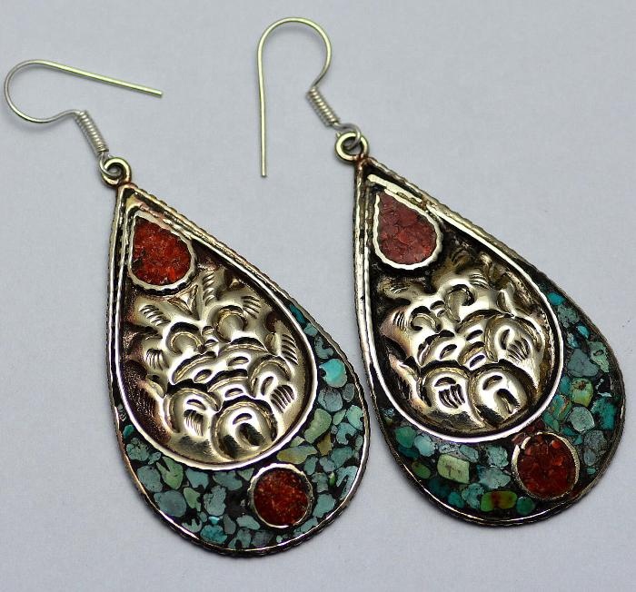 Lovely Tibetan Beautiful Fashion Earring Jewelry Vintage Earring Exporter