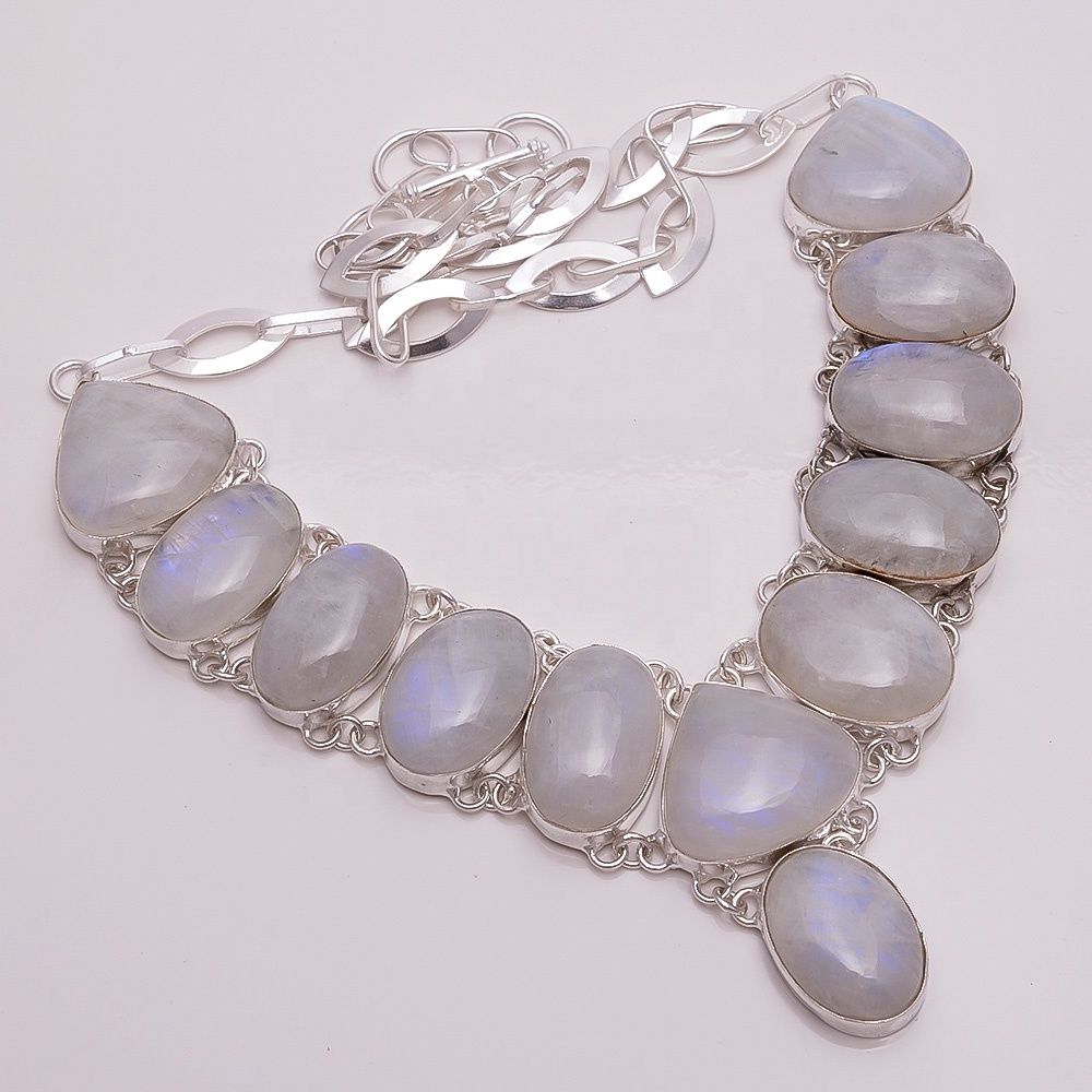 Natural Rainbow Moonstone Gemstone Jewelry Wholesaler