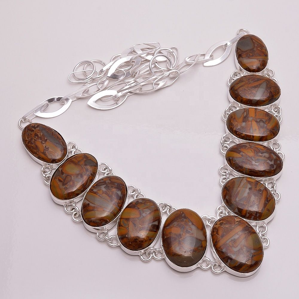Natural Bamboo Jasper Gemstone Jewelry Exporter