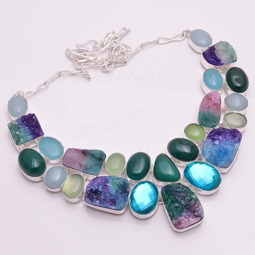 Natural Multi Stone Color Gemstone Jewelry Manufacturer