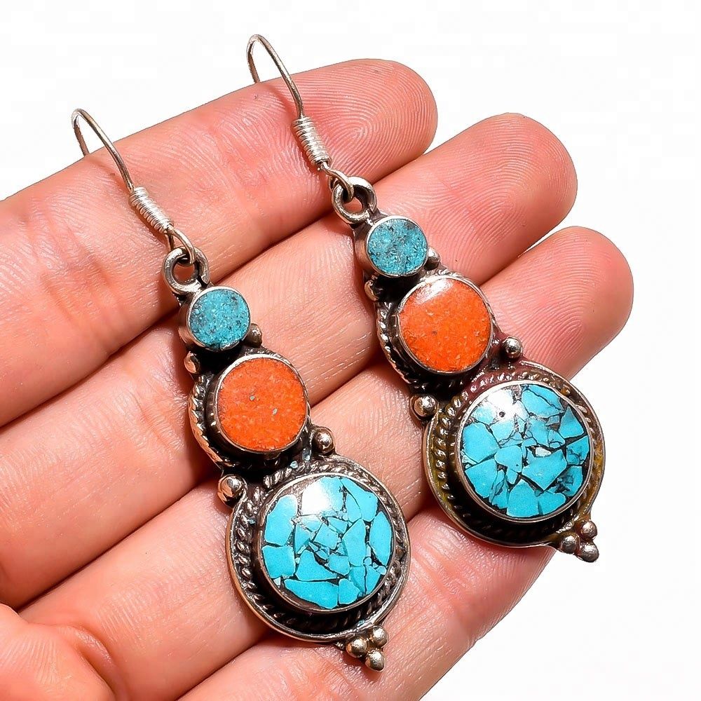 Handcrafted Tribal Jewelry Tibetan Earrings Wholesaler