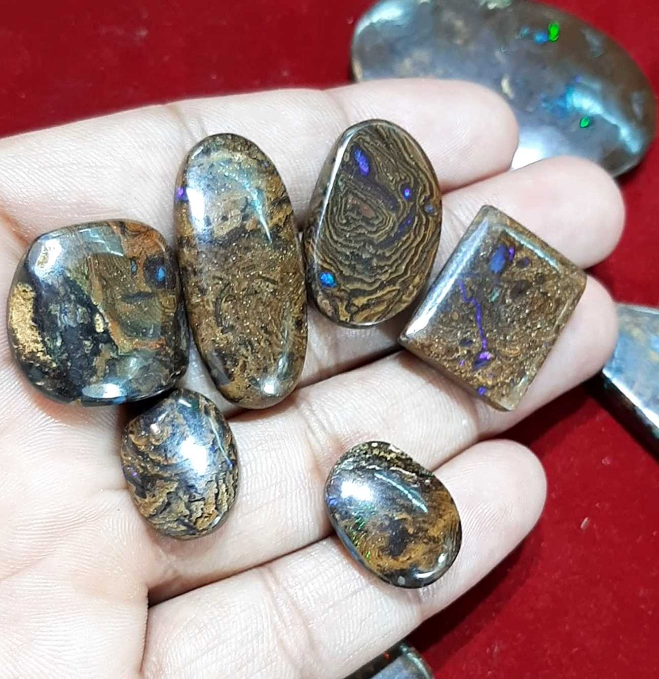 Wholesale boulder opal cabochon bulk lot Supplier
