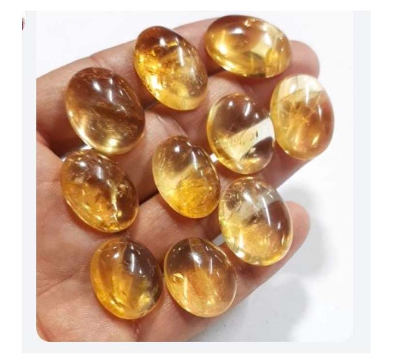 Free size citrine cabochon stone at Christmas jewelry Exporter