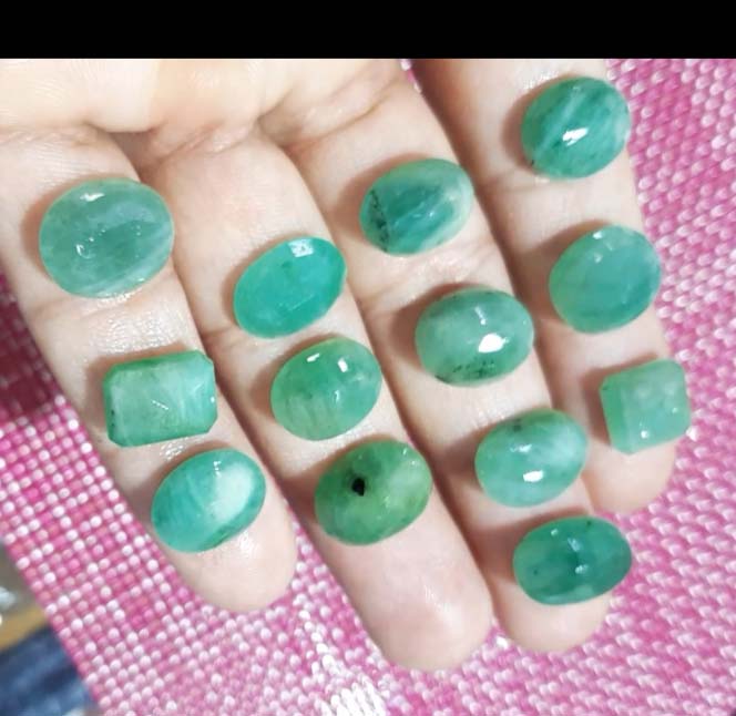 Top quality emerald faceted gem Exporter