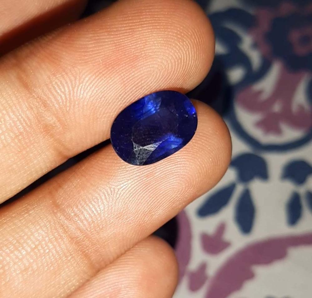 Genuine sapphire oval faceted gemstone for summer gift Supplier