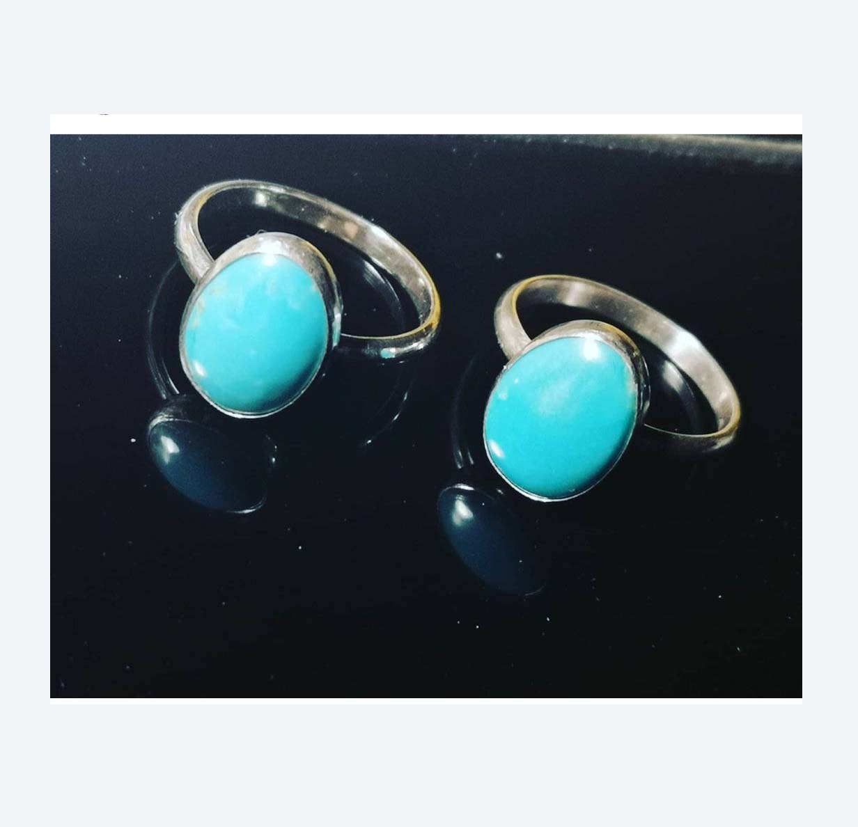 Amazonite oval cabochon sterling silver bezel ring Exporter