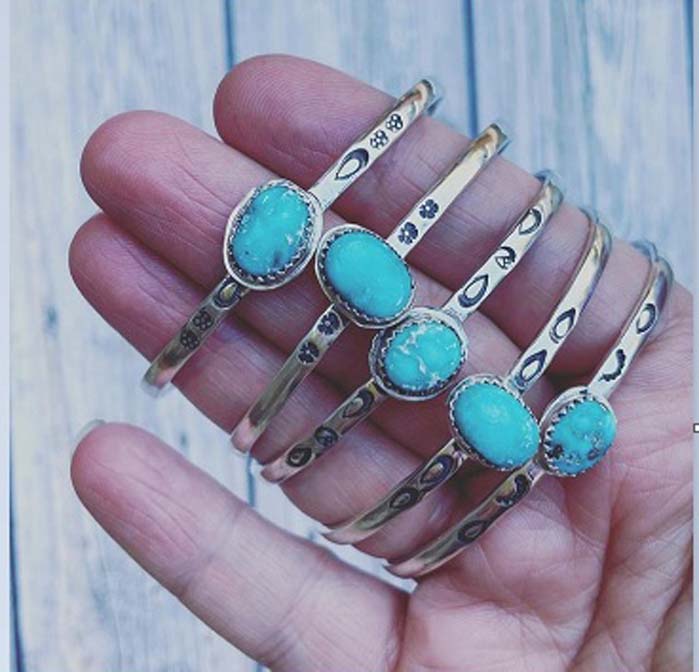 Wholesale Natural turquoise bangle for summer offer