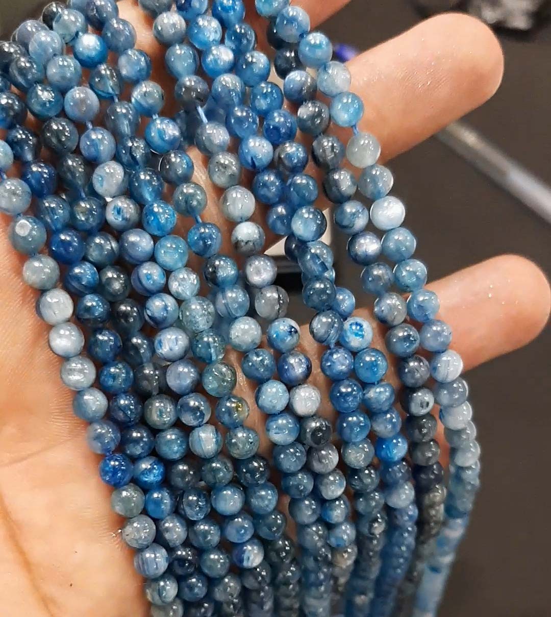 Tanzanite round cabochon beads strands for necklace jewelry Supplier