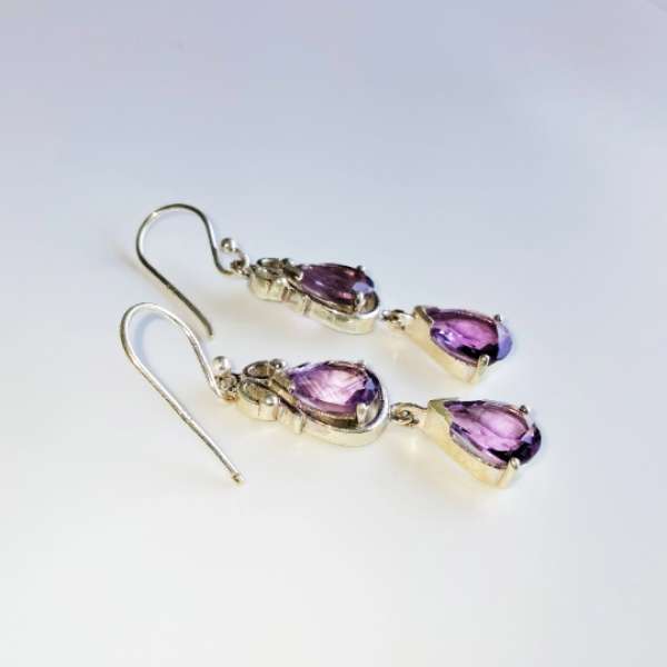 Amethyst 925 Sterling Silver Earring Supplier