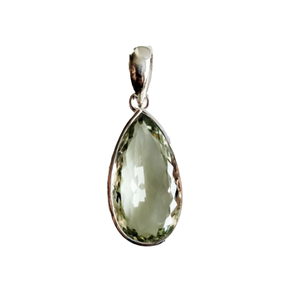 Green Amethyst 925 Sterling Silver Pendant Exporter