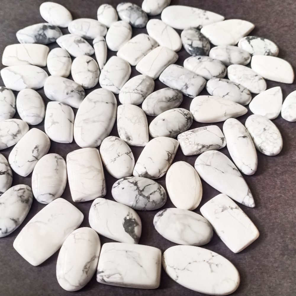 Wholesale Oval, Princes Shape Howlite Gemstone Supplier India