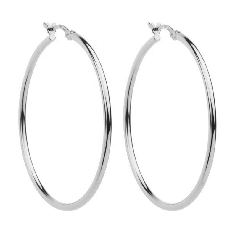 925 Sterling Silver Handmade Attractive Simple Round Wire Hoop Earrings Exporter