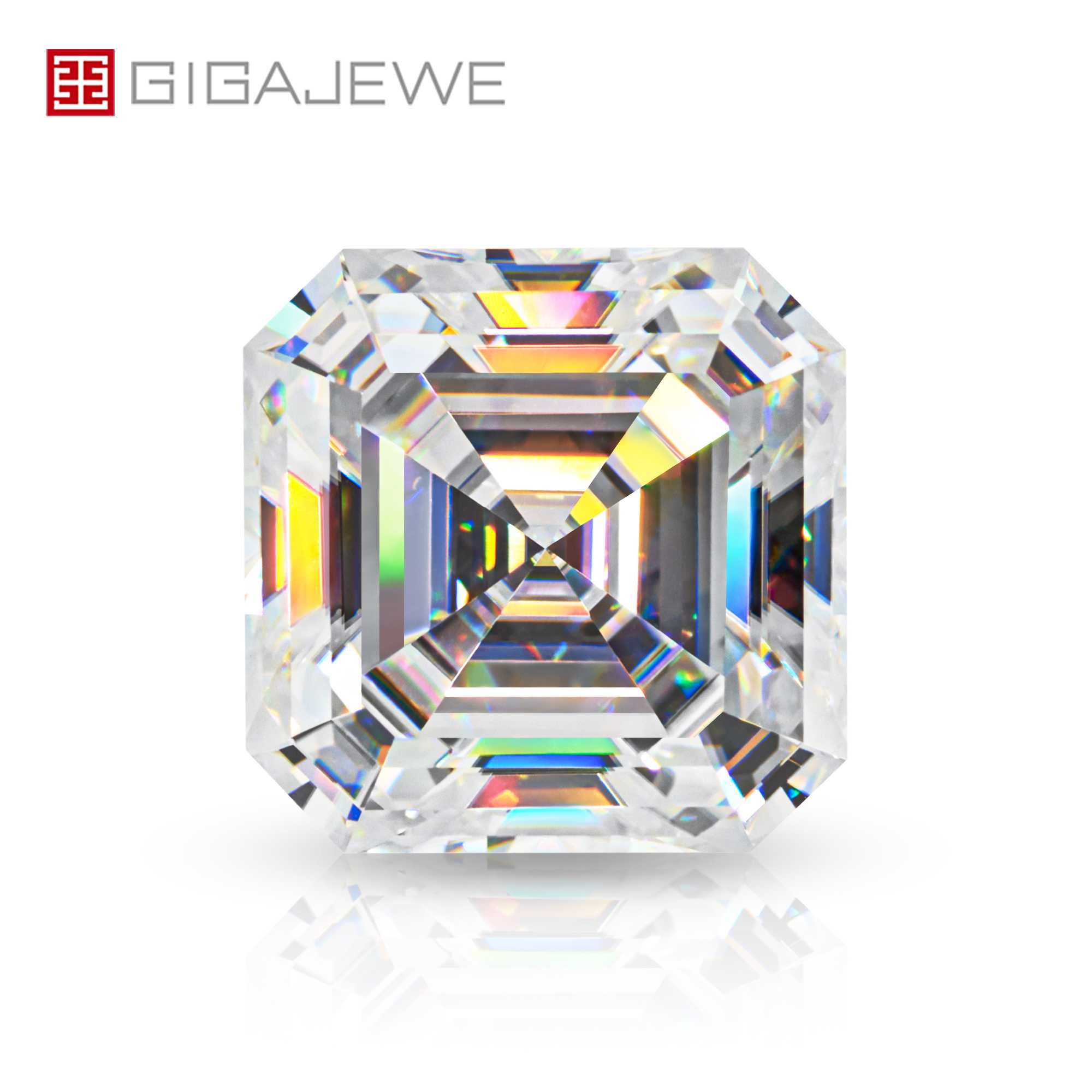 Loose Gemstone Asscher Cut Synthetic Diamond Exporter