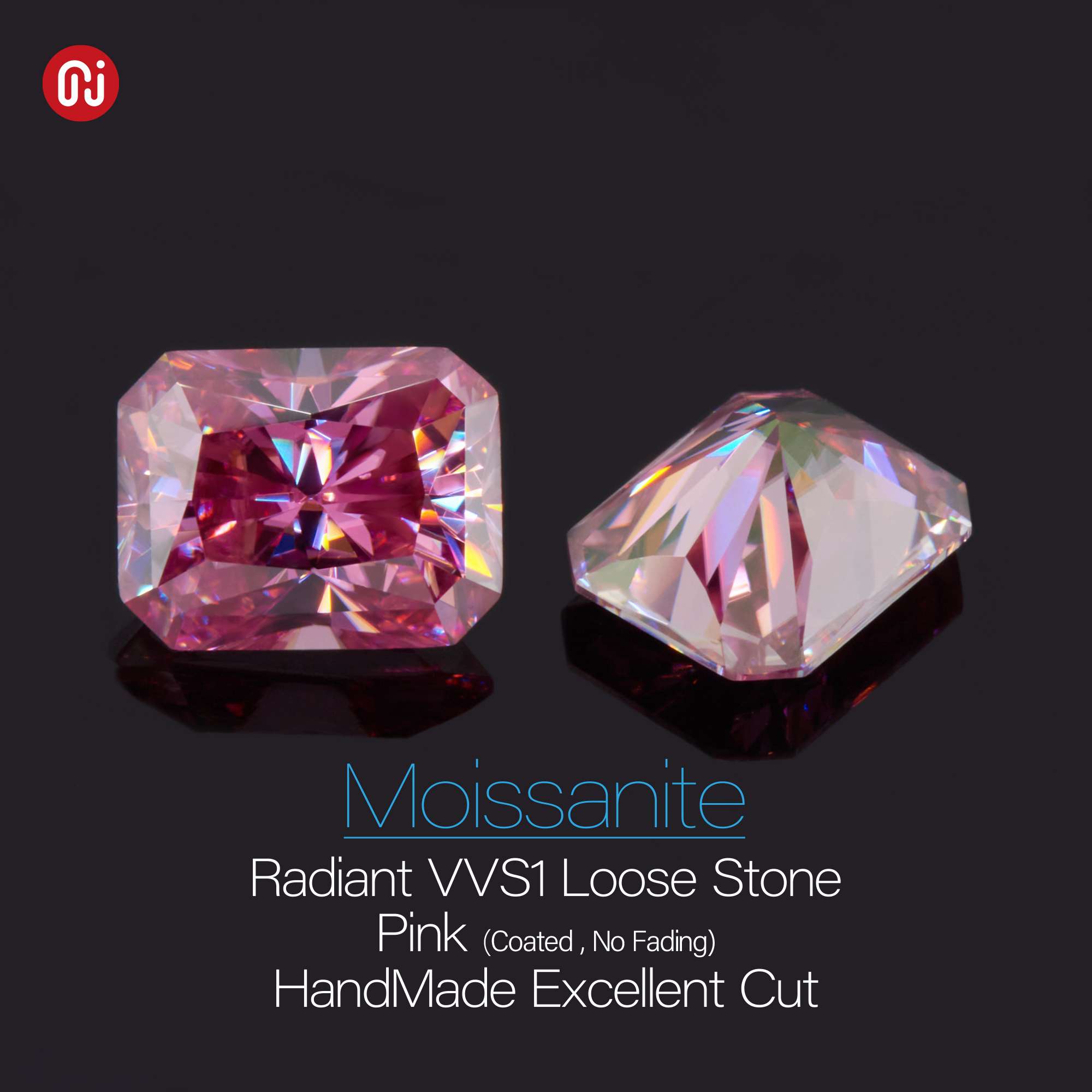 VVS1 clarity Moissanite diamond Lab Gemstone Exporter