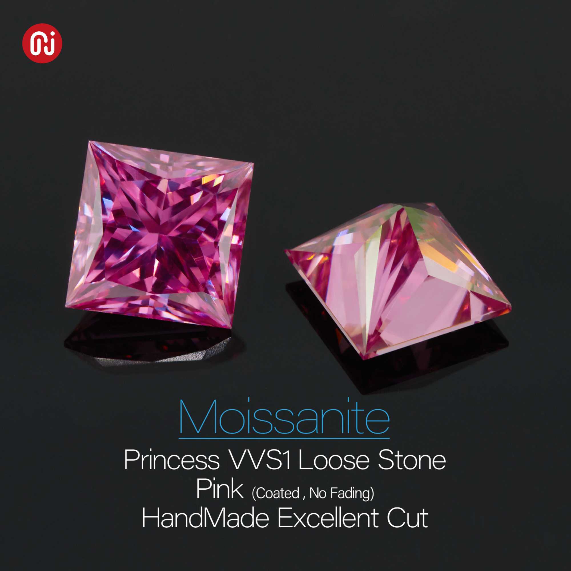Moissanite Stone Loose Gemstone Synthetic Diamond  Exporter