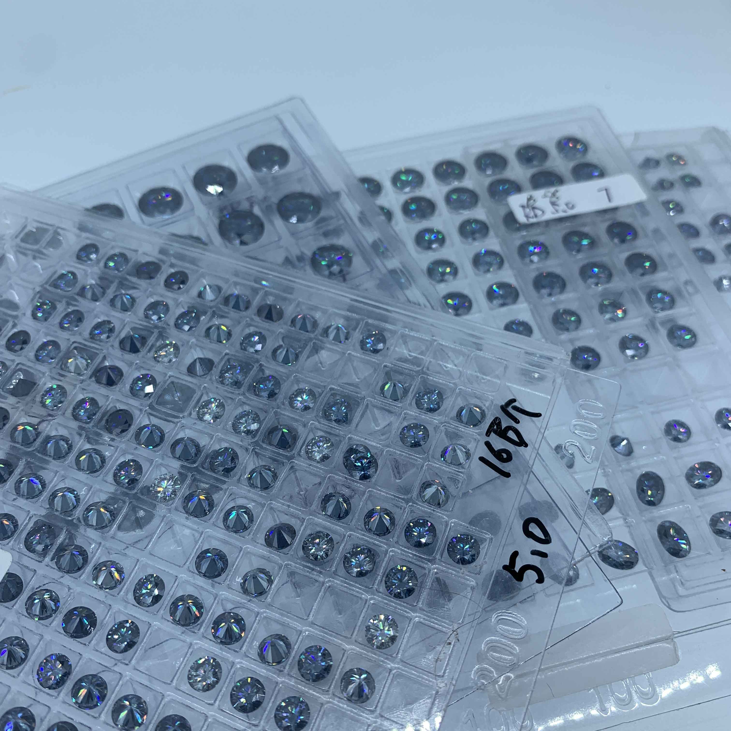 Blue Color loose diamond Round Cut Synthetic Diamond For Jewelry Exporter