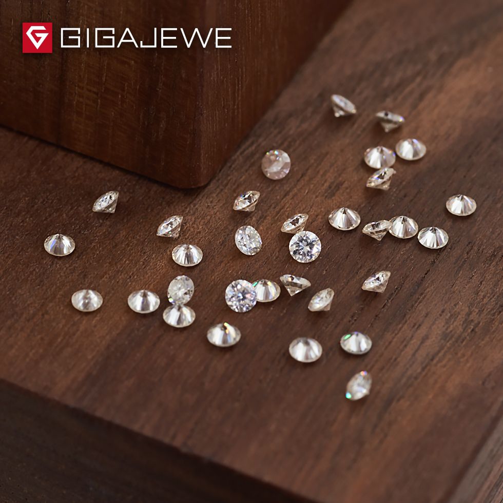 Moissanite Round Brilliant Cut 1.0mm Loose Gemstone Beads Exporter