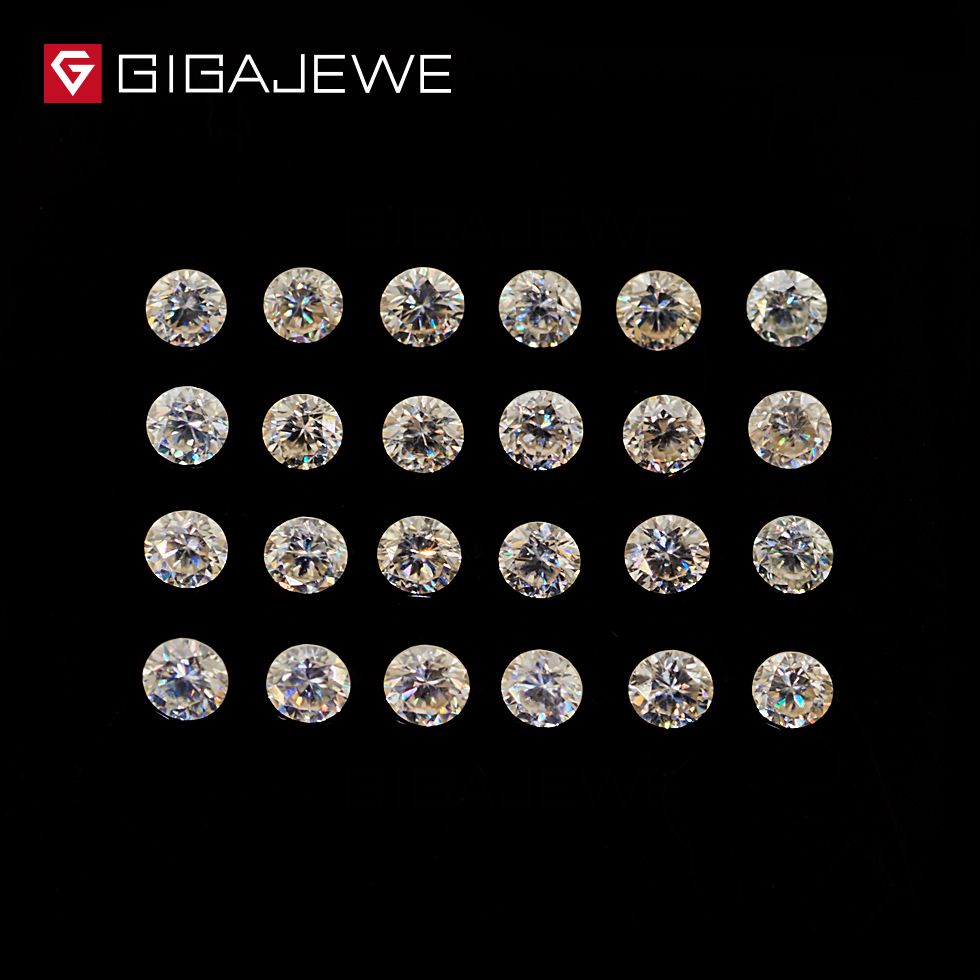 Moissanite Round Brilliant Cut 1.0mm Loose Gemstone Beads Exporter