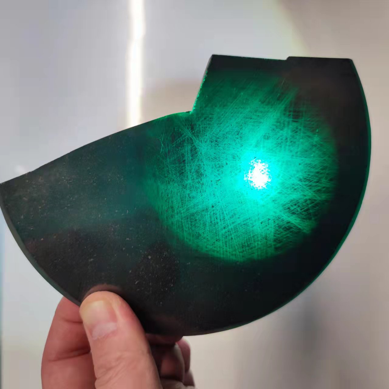 Raw material green color rough sic wafer moissanite rough stones Exporter