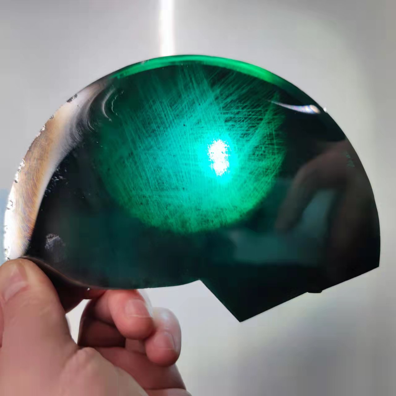 Raw material green color rough sic wafer moissanite rough stones Exporter
