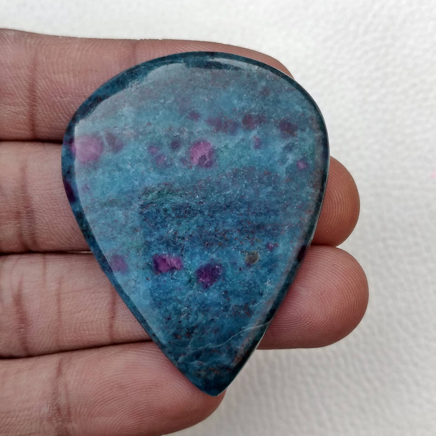 Natural kyanite Ruby Pear Shape Jewellery Making Cabochone Stone Supplier