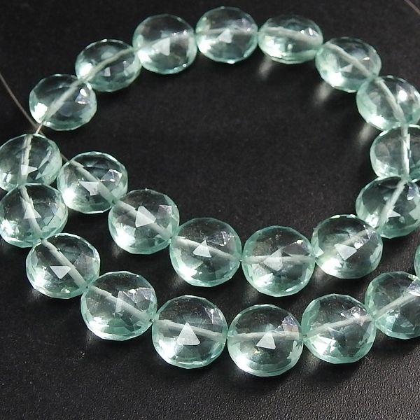 Amethyst Green Quartz Faceted Coins Manufacturer