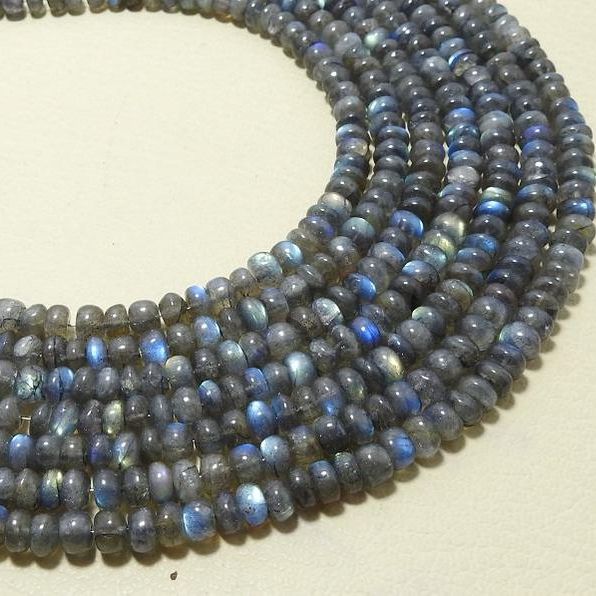 Natural Labradorite Smooth Roundel Bead,For Jewelry Manufacturer