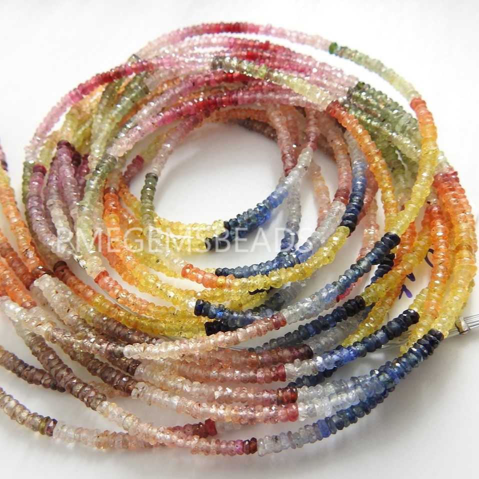 Multi Sapphire Faceted handmade,Loose Stone,For Jewelry Manufacturer